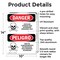Signmission Pesticide Storage Area Personnel Only Danger Sign, Aluminum, 10in W x 14in L, 2PK OS-2PACK-DS-A-1014-VS-2036 - alternate 6